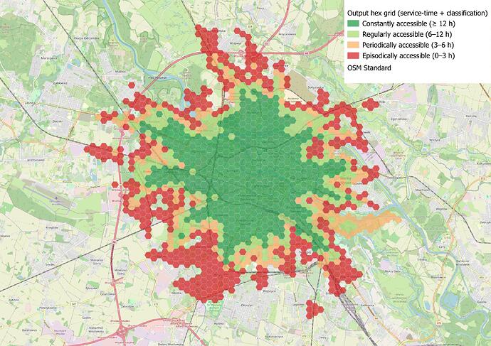 Przykład użycia — mapa dostępności czasowej
